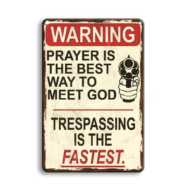 Creativity Retro Metal Home Decoration Tin Painting Novelty Signs