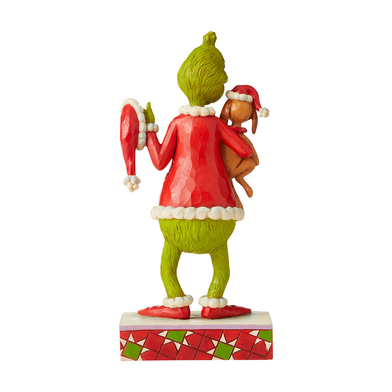 GRINCH by Jim Shore Jim Shore Grinch with Max Under His Arm Resin Figurine, 7.5 in, Multicolor Jim Shore Enesco 6006570