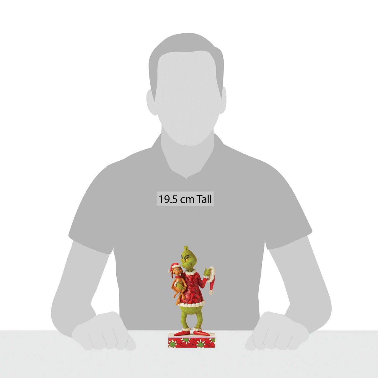 GRINCH by Jim Shore Jim Shore Grinch with Max Under His Arm Resin Figurine, 7.5 in, Multicolor Jim Shore Enesco 6006570