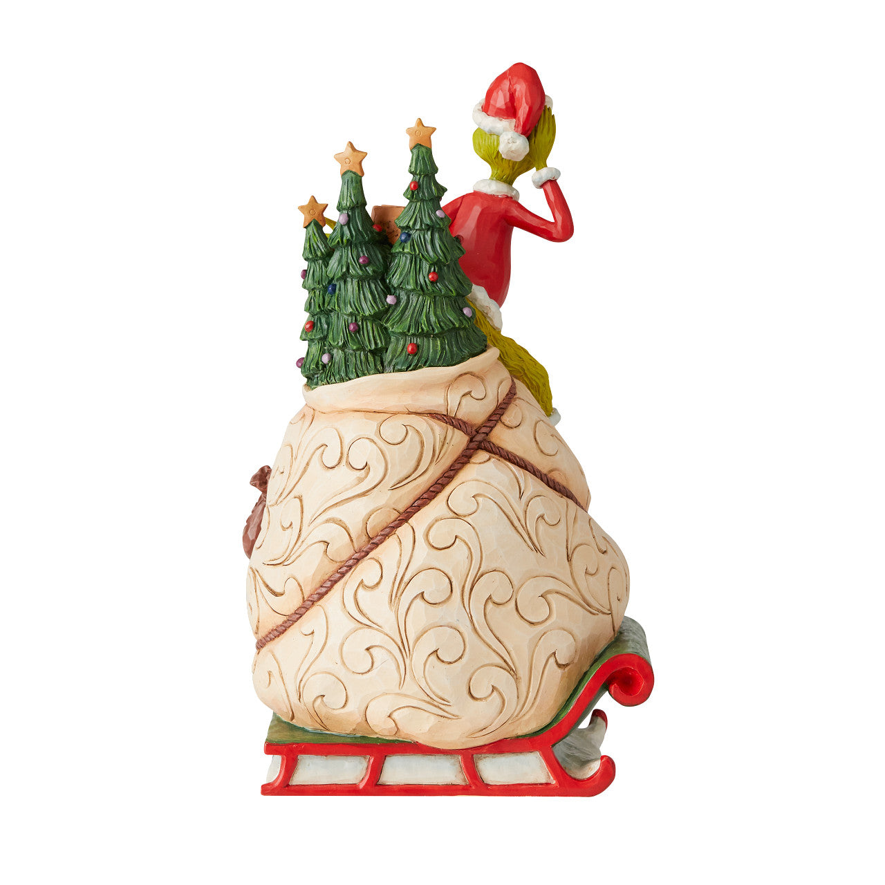 Jim Shore Dr. Seuss Grinch w/Lighted Rotatable Scene collectible resin figure 6009699