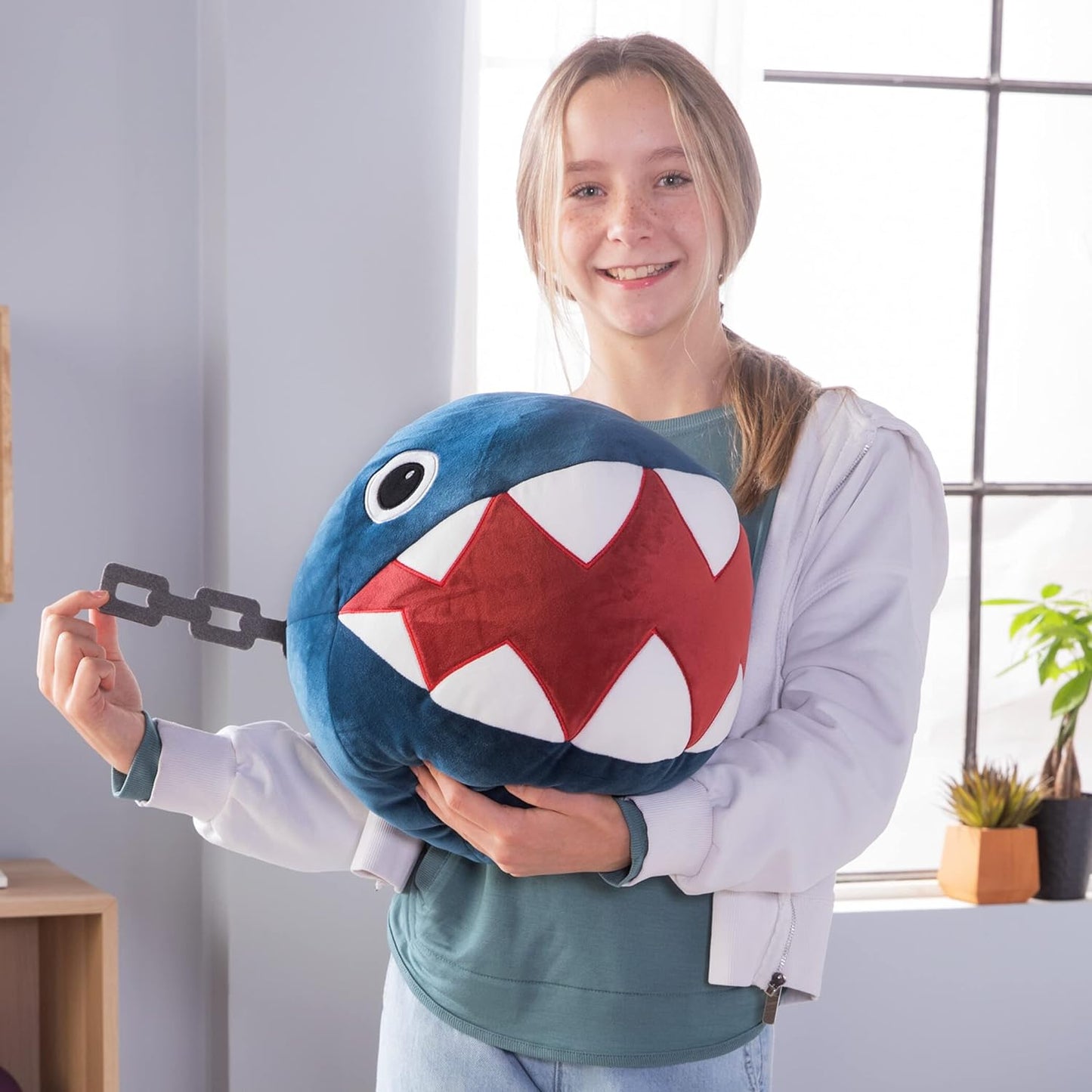 Club Mocchi-Mocchi Giant Nintendo Super Mario Plush 15 inch Plush - Chain Chomp