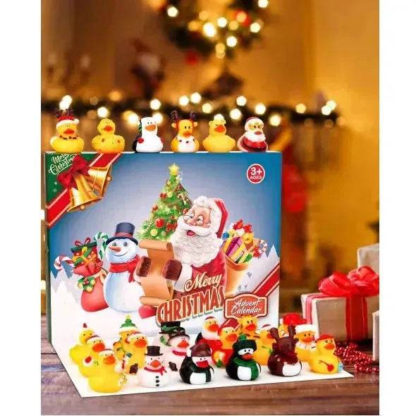 Advent Calendar 2024 - Rubber Ducks For Boys, Girls, Kids, And Toddlers - Rubber Ducky Bath Toy - Creative Christmas Gifts - Perfect For Decoration, Party Favors, Birthday