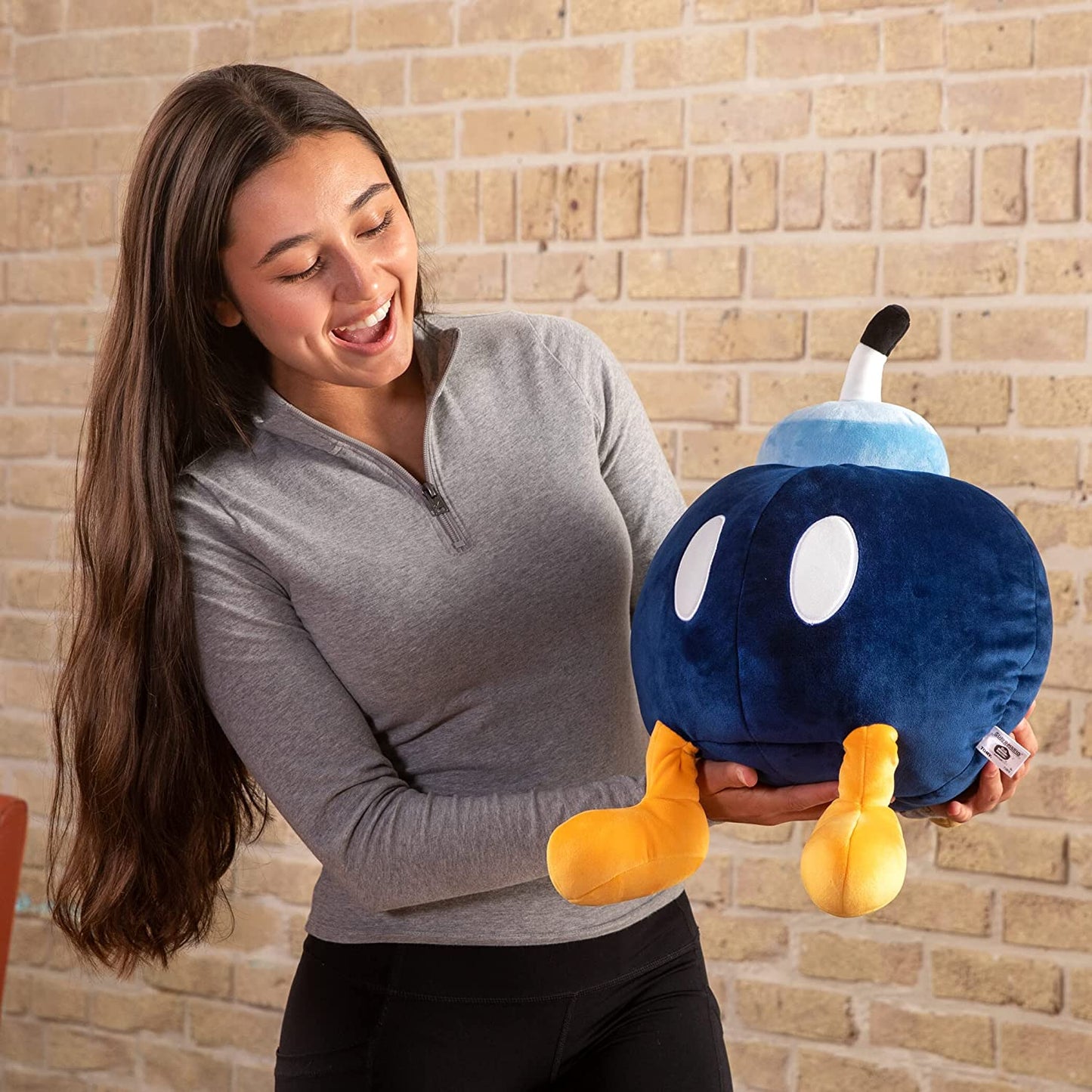Club Mocchi-Mocchi Giant Nintendo Super Mario Plush 15 inch Plush - Bob-Omb