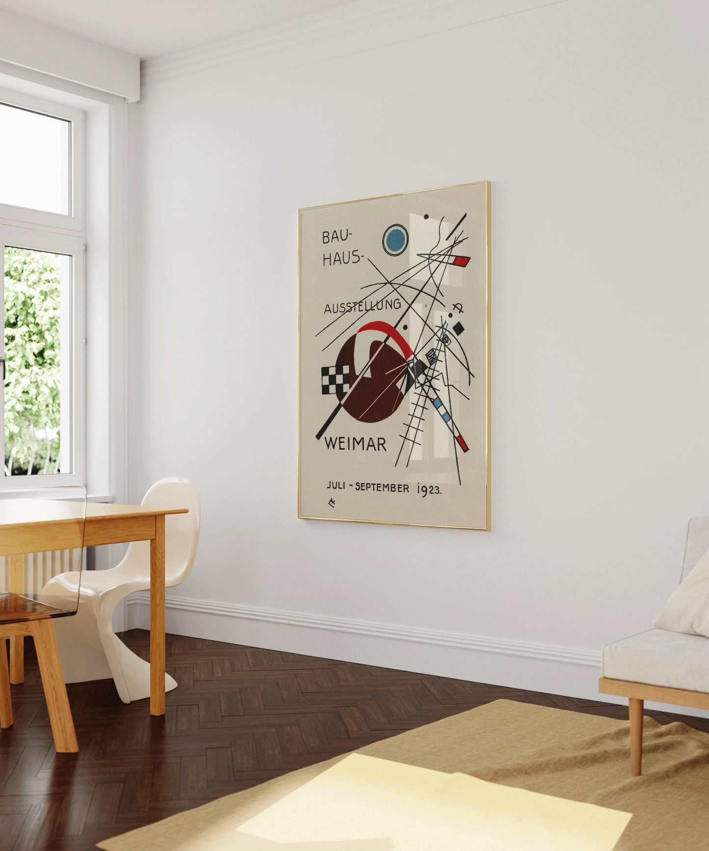 Bauhaus Vintage Poster - Beige Black PREMIUM GICLÉE PRINT | Mid-Century Modern Art Print (available handframed or unframed)
