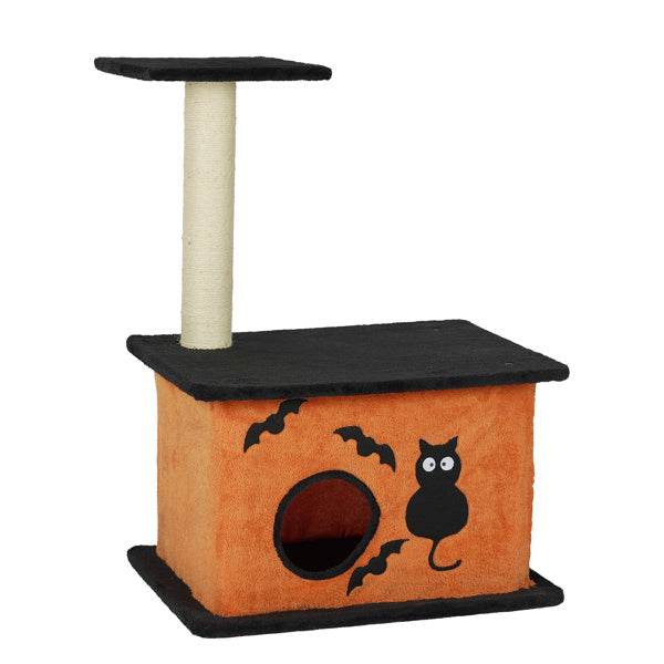 Halloween Inspired Cat Tree Tower Cat Tree For Indoor With Spacious Cat Condo