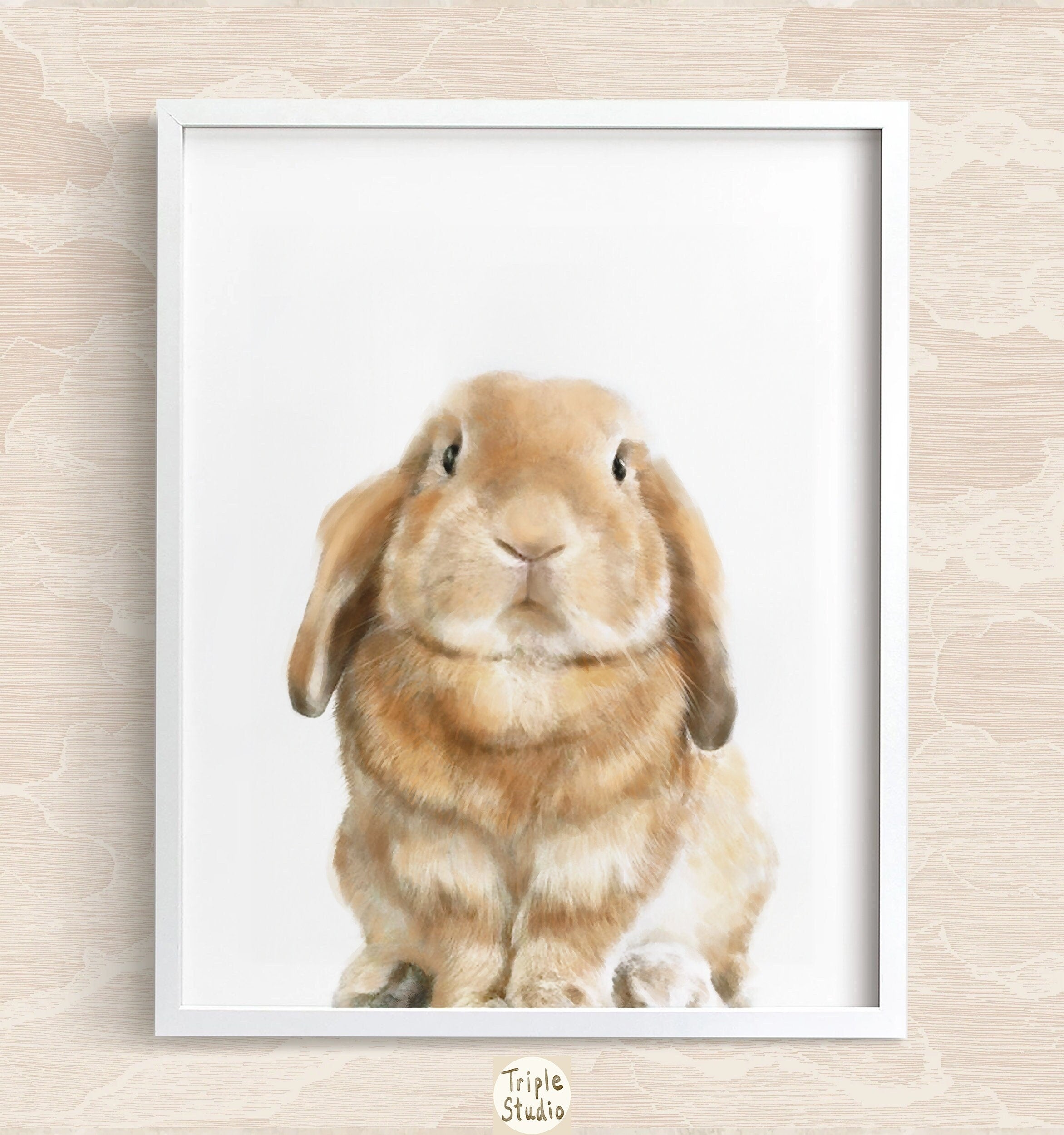 Lop Rabbit Art Print – Rubber Duckie Studio