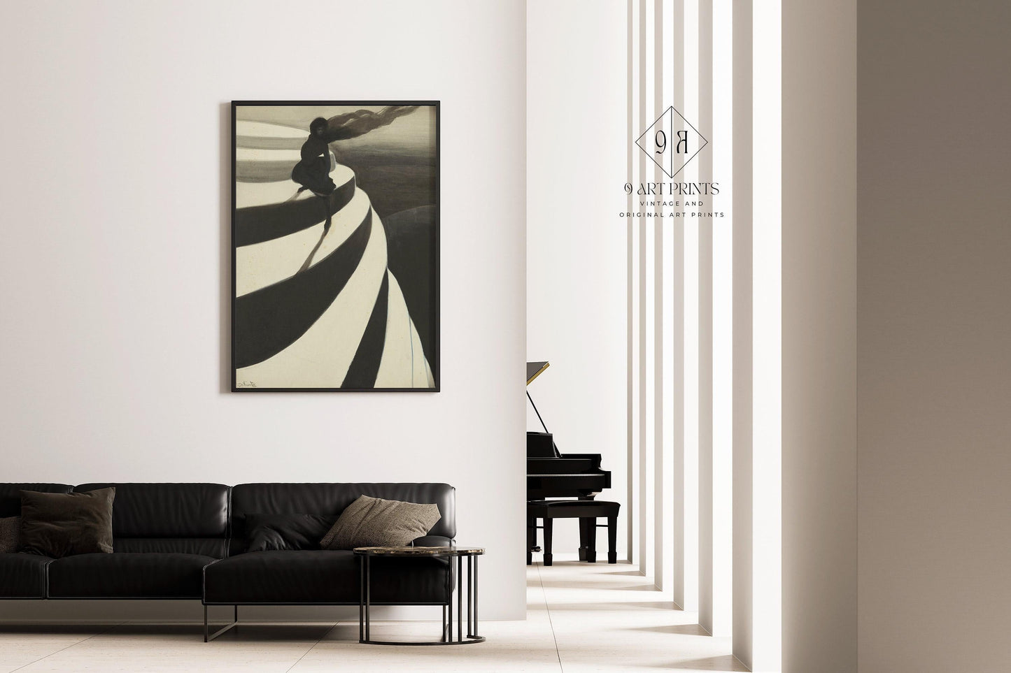 Léon Spilliaert – “Vertigo” (1908) | Haunting Symbolist Masterpiece | Dark Academia Wall Art | Moody Surrealist Print | Art Nouveau Noir
