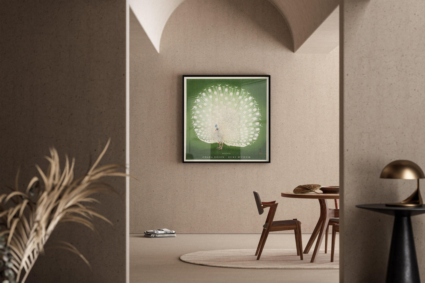 Ohara Koson - Peacock | PREMIUM GICLÉE PRINT | Our Customer Favourite Vintage Japanese Print in Green (available handframed) 1x1