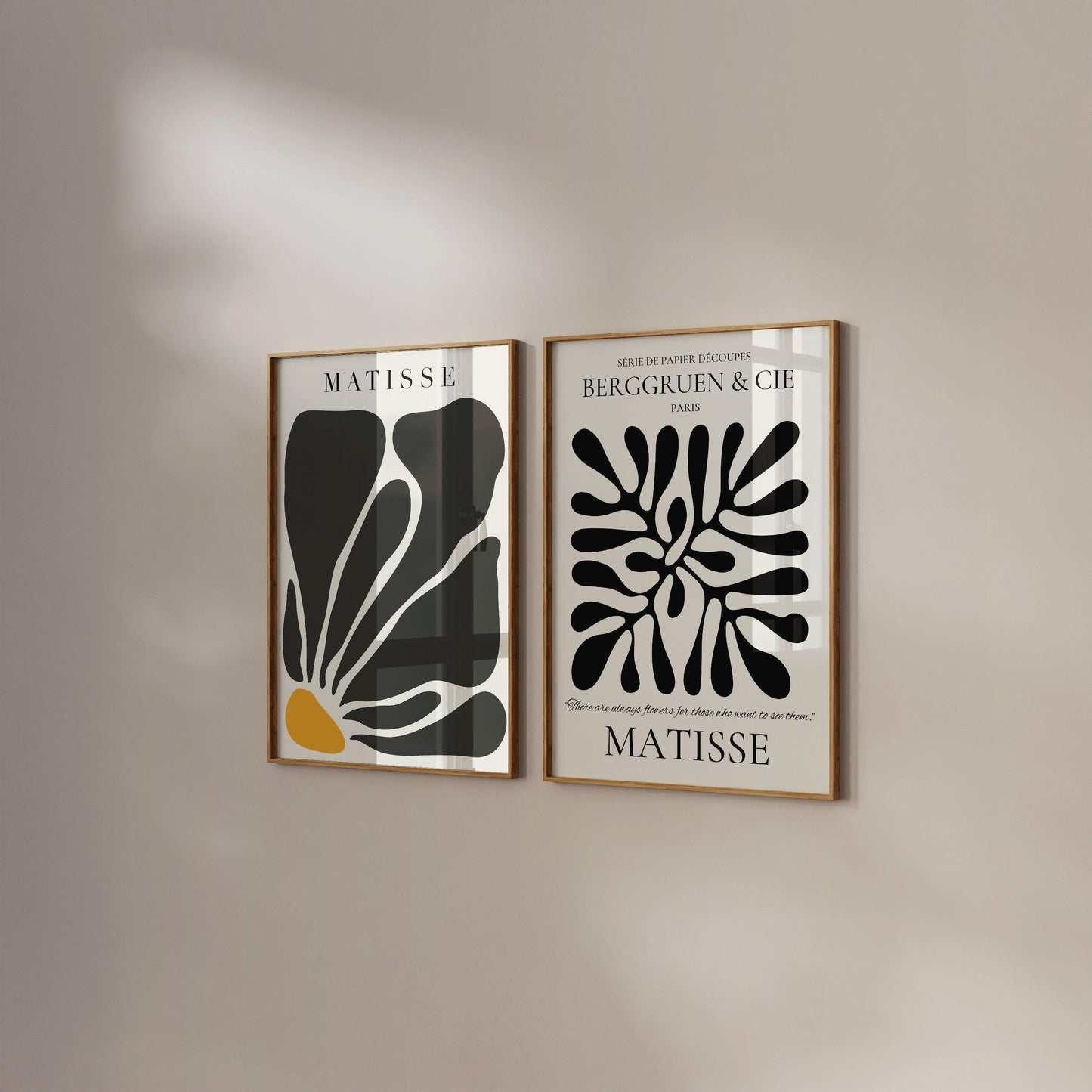 Our Strikingly Gorgeous Matisse Set | | STATEMENT DUO Mid-Century Art | Customer Favorite and available framed