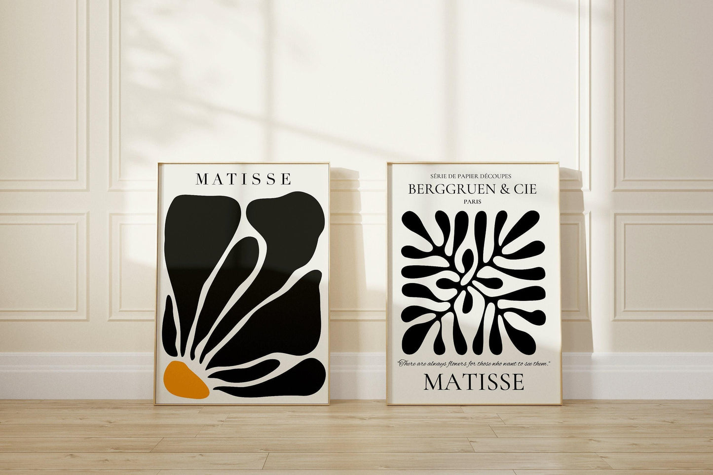 Our Strikingly Gorgeous Matisse Set | | STATEMENT DUO Mid-Century Art | Customer Favorite and available framed
