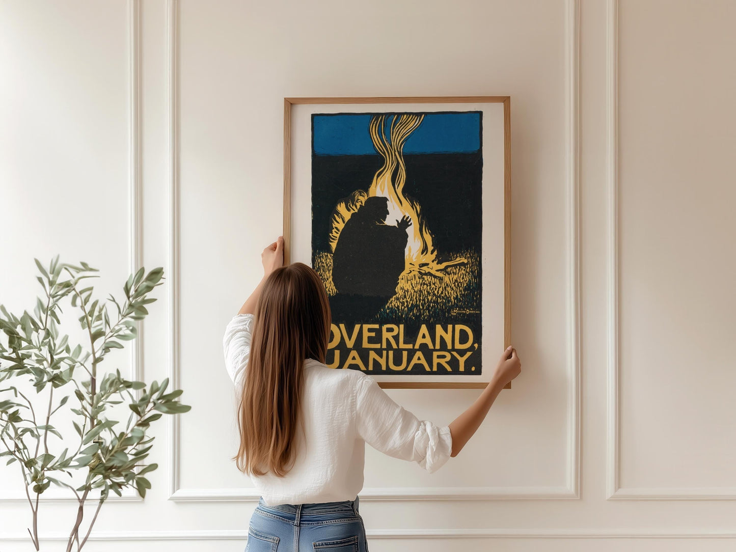 Overland Magazine January (1896) | Striking Vintage Cover by Maynard Dixon Featuring the American West (Giclée Print Handframed or Unframed)