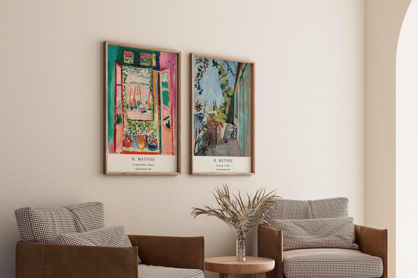 STATEMENT DUO Henri Matisse Prints | | St. Tropez and Open Window Collioure | Famous Art Prints available framed