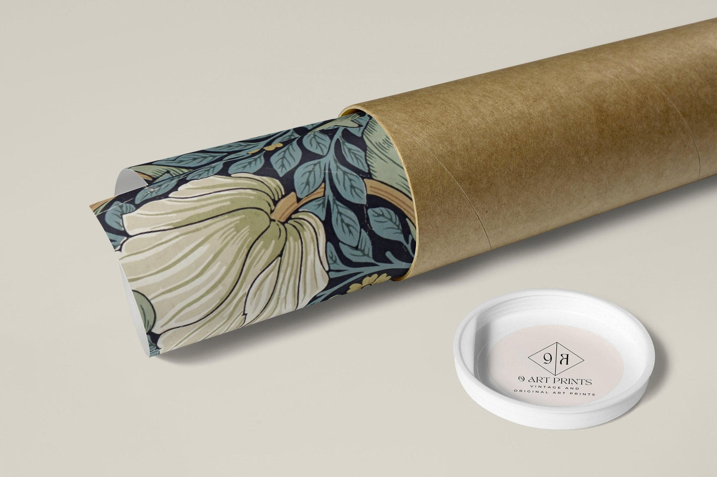 William Morris - Pimpernel PREMIUM GICLÉE PRINT | Vintage Sage Green Botanical Poster (available handframed or unframed)