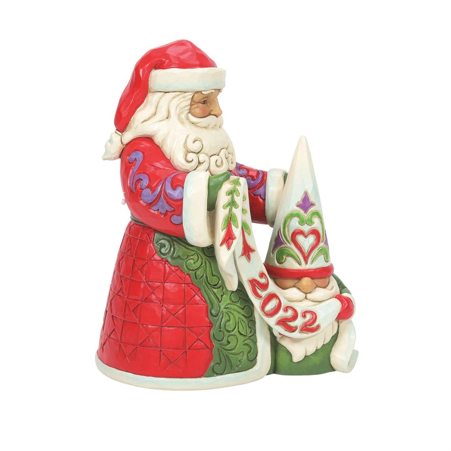 2022 Hallmark Dated Exclusive Jim Shore Santa with Gnome Collectible