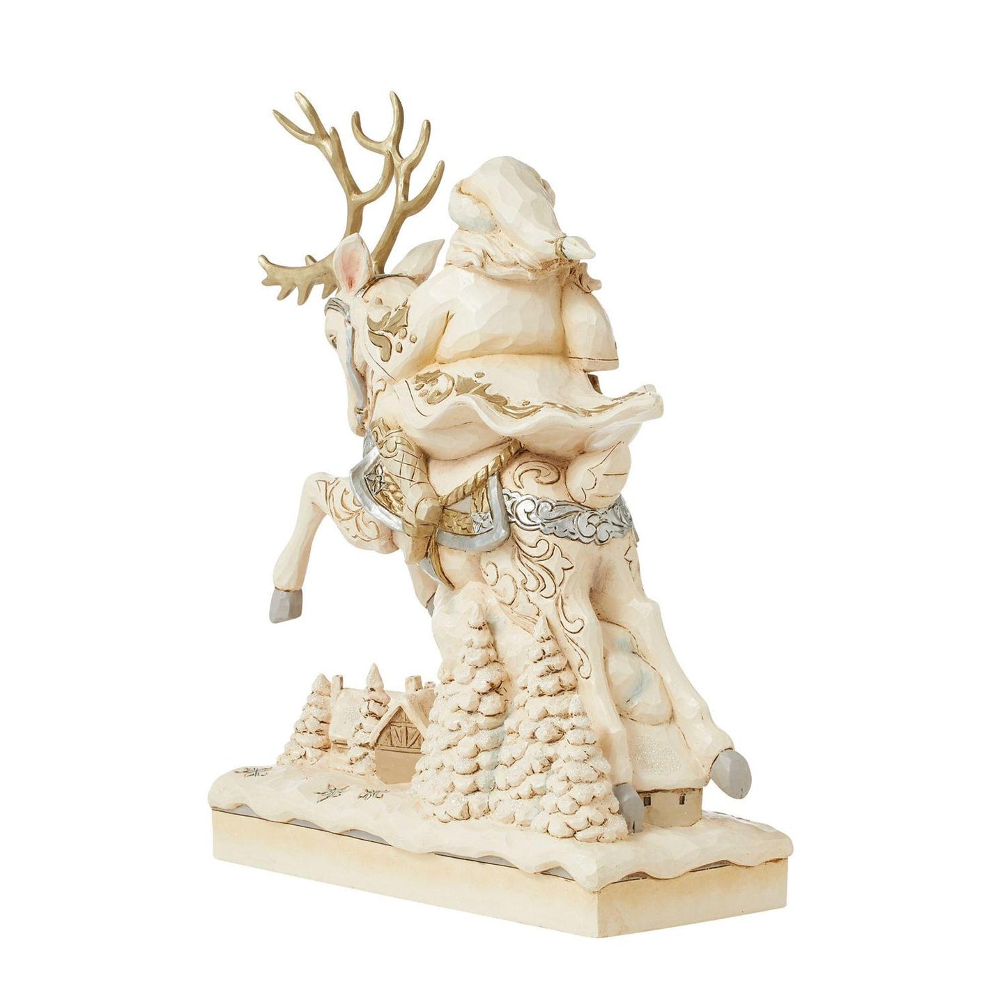 Holiday Lustre Santa and Deer Jim Shore Collectible Figurine 6011167