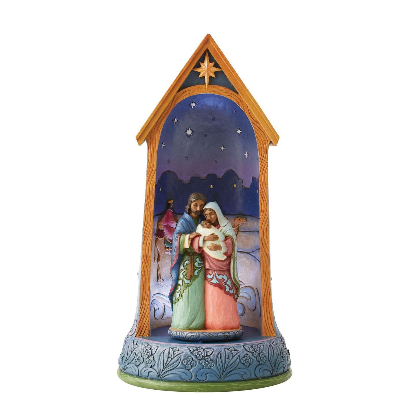 A Holy Family in Stable Light 6011964-NOT AVAILABLE- Shop other Jim Shore Collectibles