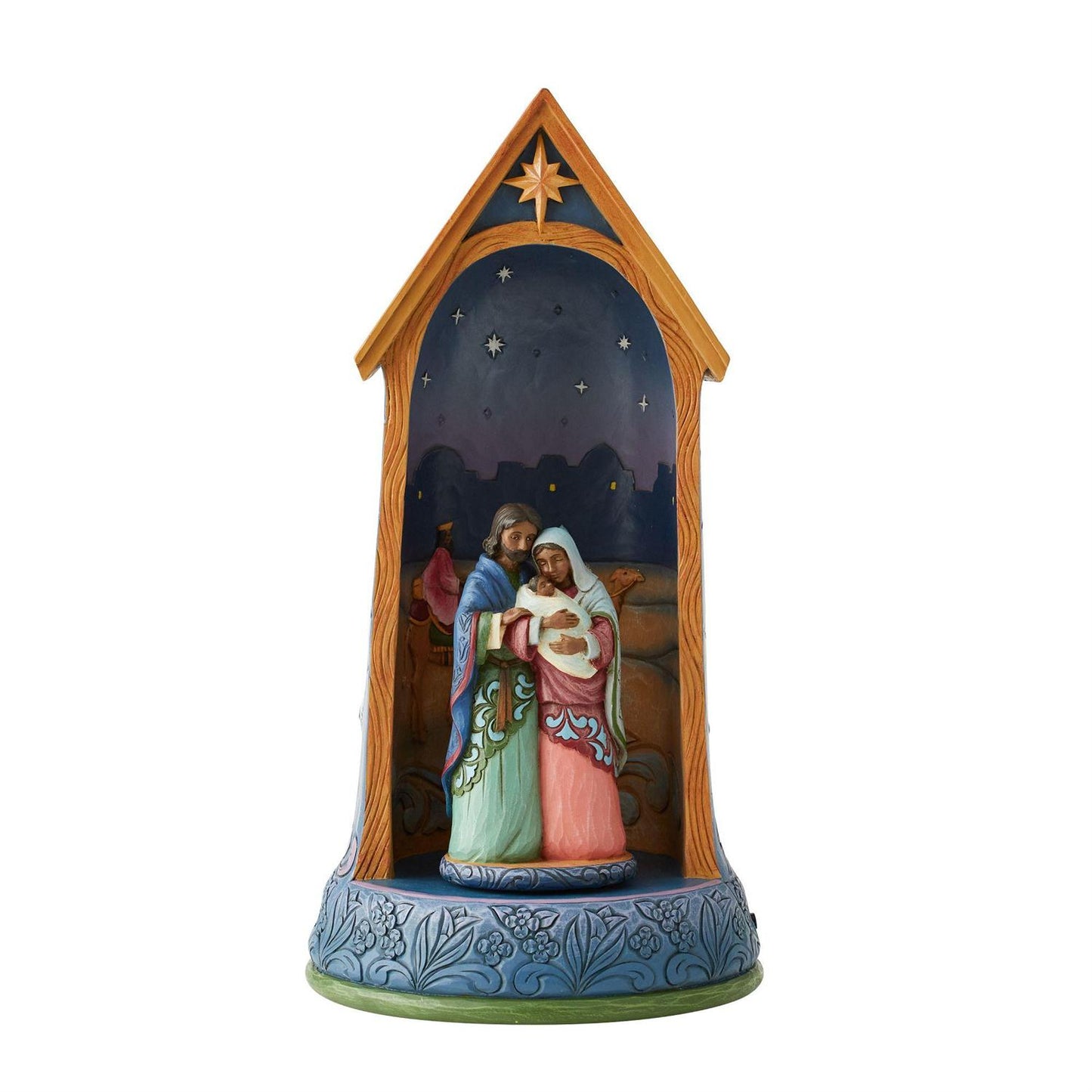 A Holy Family in Stable Light 6011964-NOT AVAILABLE- Shop other Jim Shore Collectibles