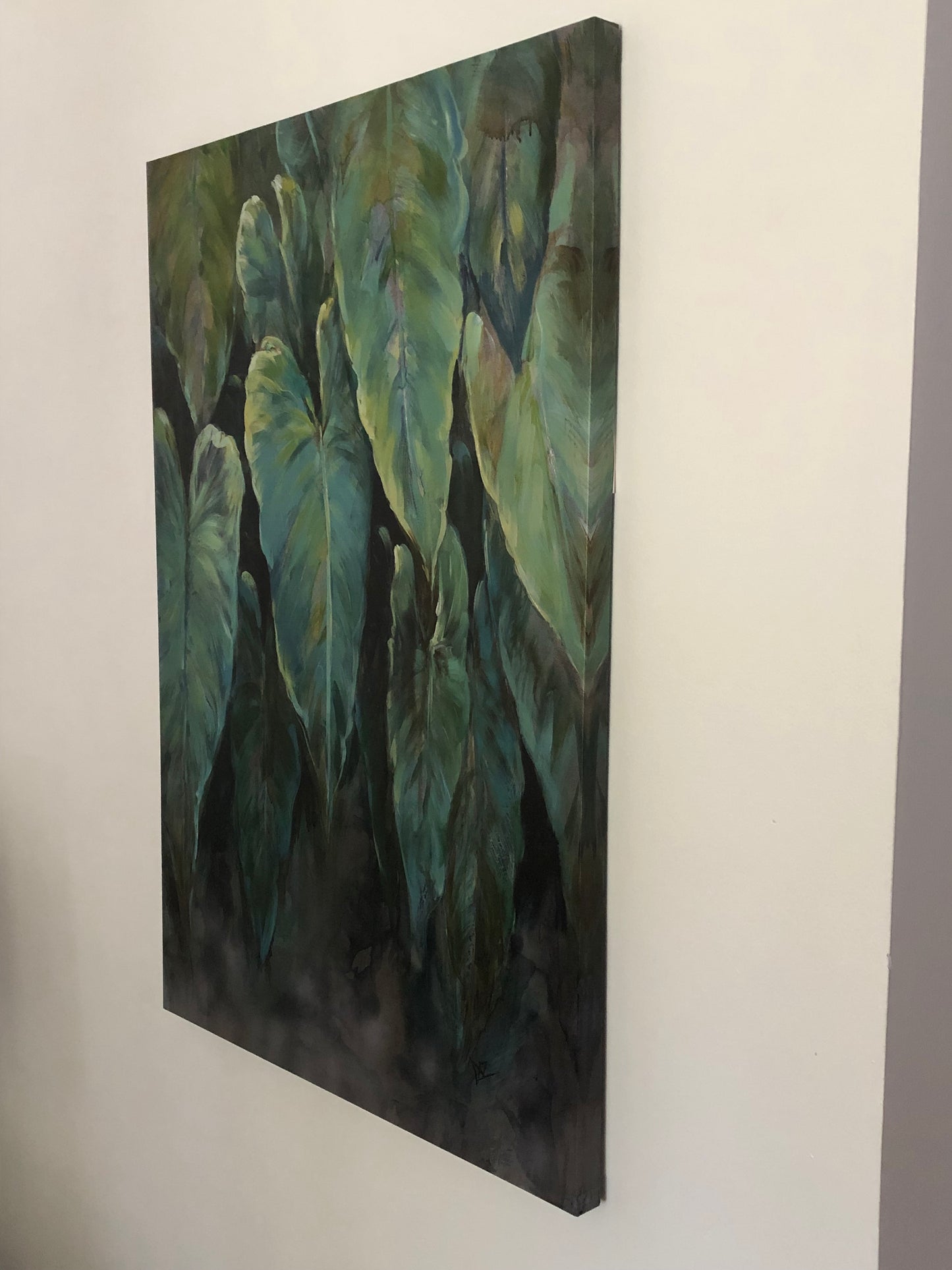 Tropical Leaves large canvas wall art