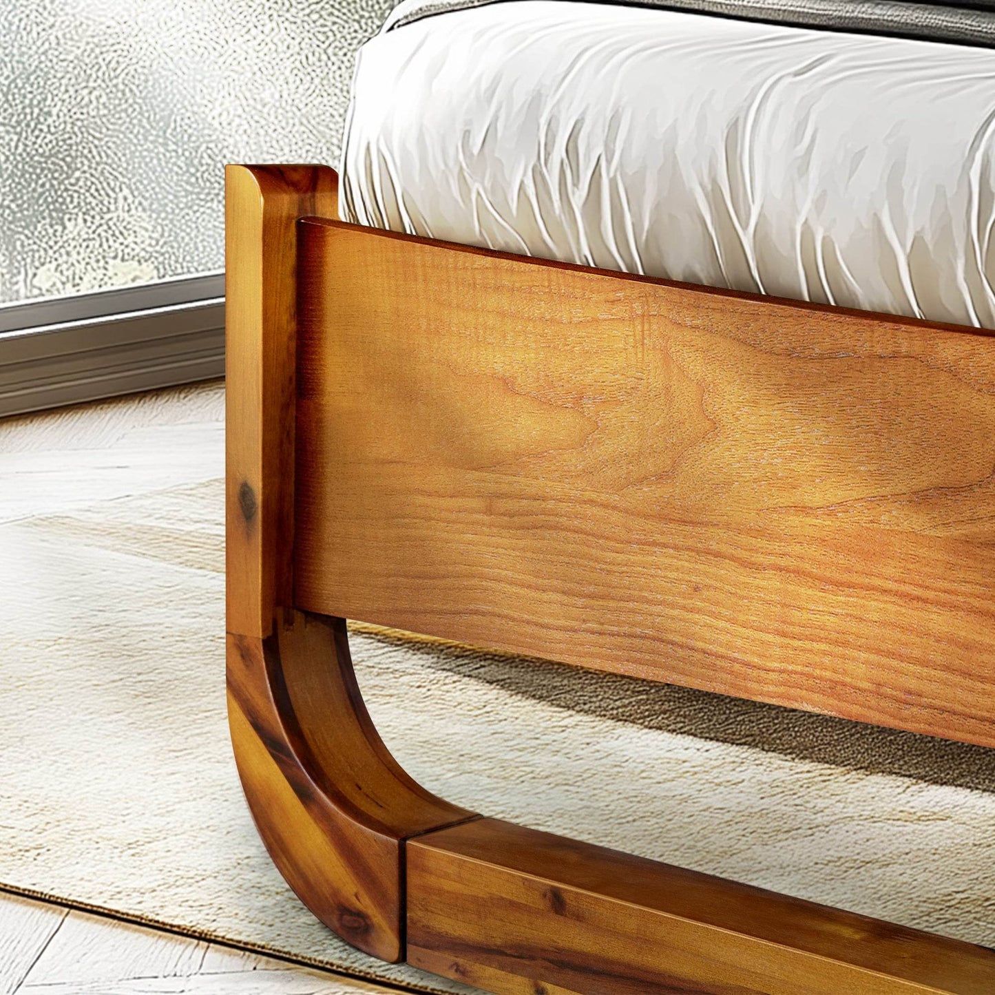 Sunset Platform Bed Frame With Headboard
