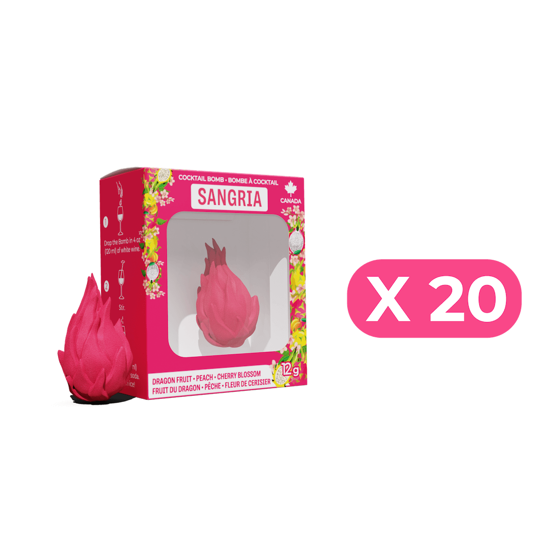 Dragon fruit, Peach & Cherry blossom Flavoured Drink Bomb