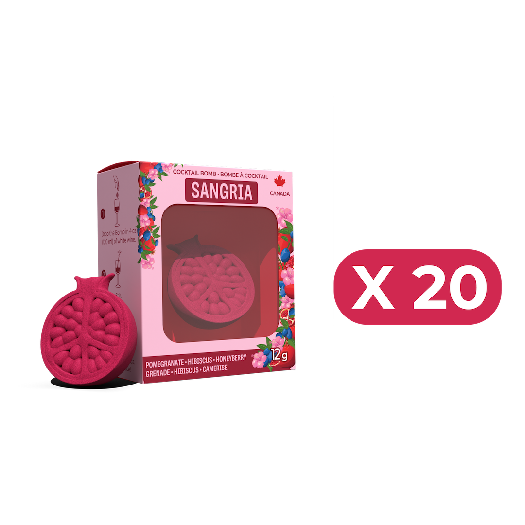 Pomegranate, Hibiscus & Honeyberry Flavoured Drink Bomb