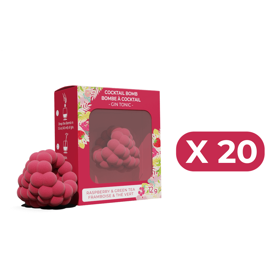 Raspberry & Green Tea Flavoured Drink Bomb