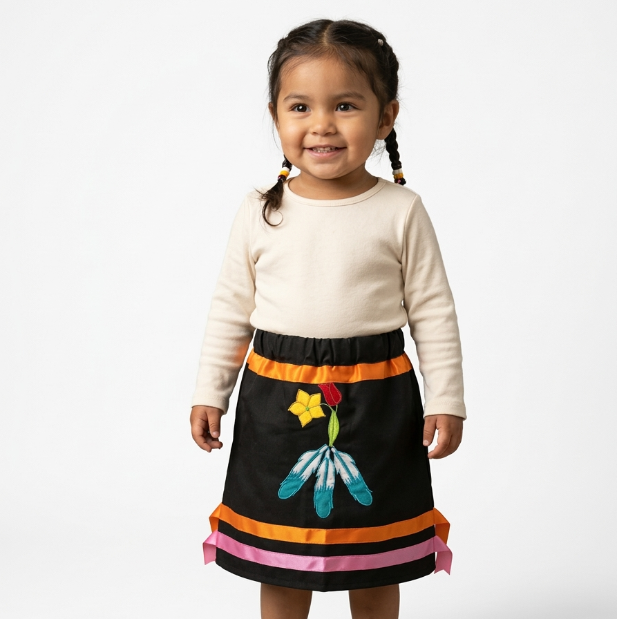 OLDTRIBES™ Infants Flower Ribbon Skirt