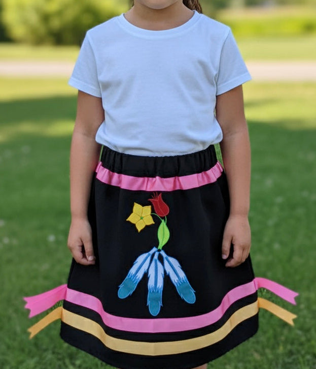 OLDTRIBES™ Infants Flower Ribbon Skirt