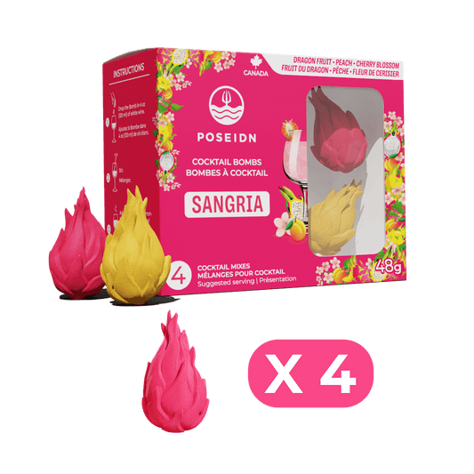 Dragon fruit, Peach & Cherry blossom Flavoured Drink Bomb