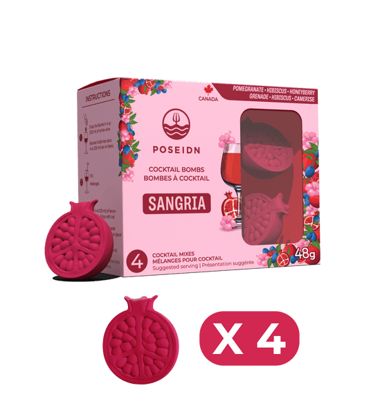 Pomegranate, Hibiscus & Honeyberry Flavoured Drink Bomb