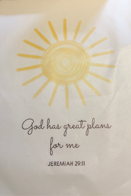 Jeremiah 29:11 God has great plans canvas unframed wall art
