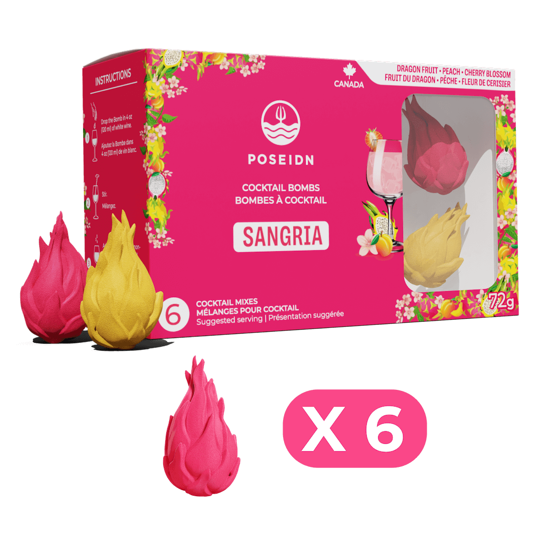 Dragon fruit, Peach & Cherry blossom Flavoured Drink Bomb