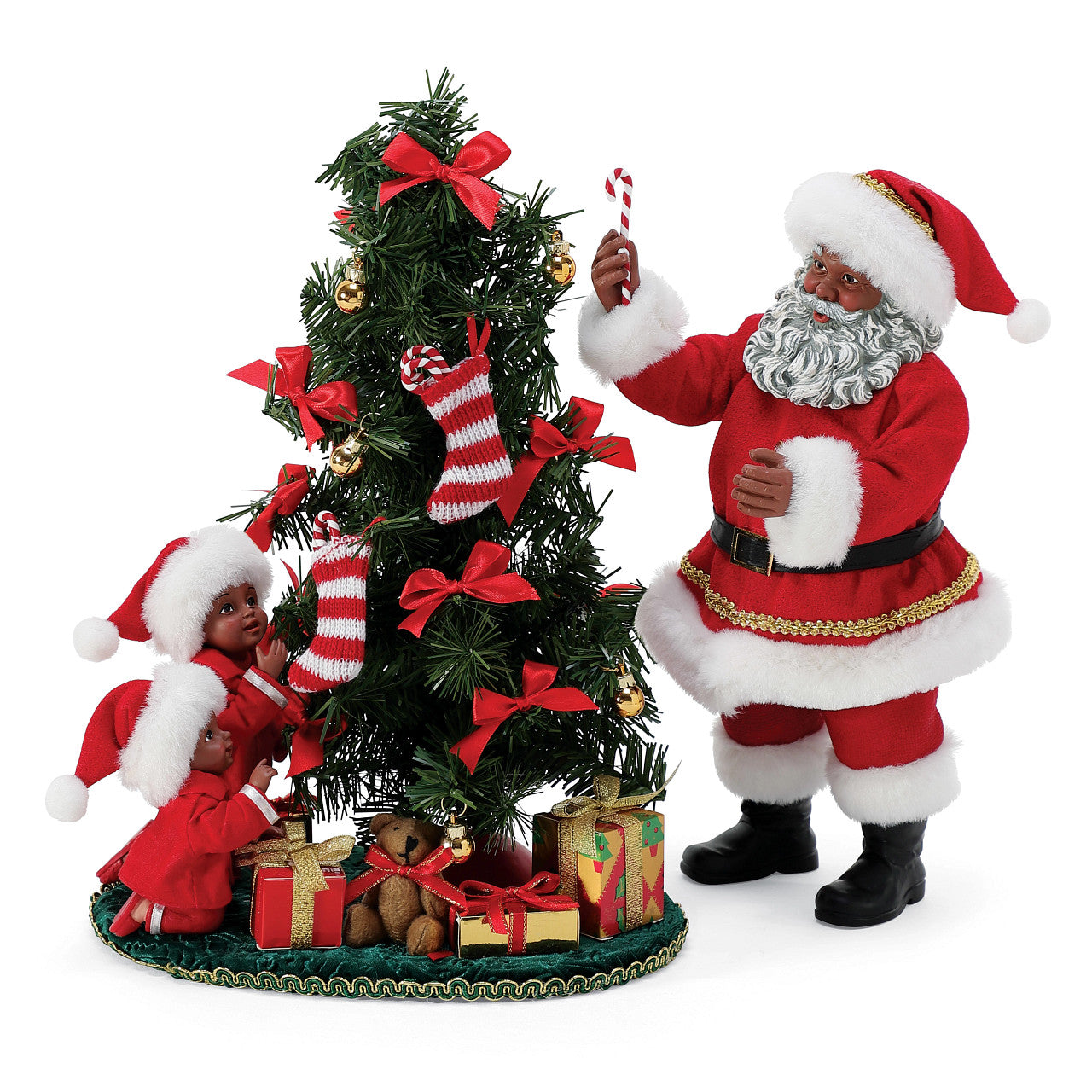 Possible Dreams Sneak Peak Black or White Santa with Children by Ann Dezendorf