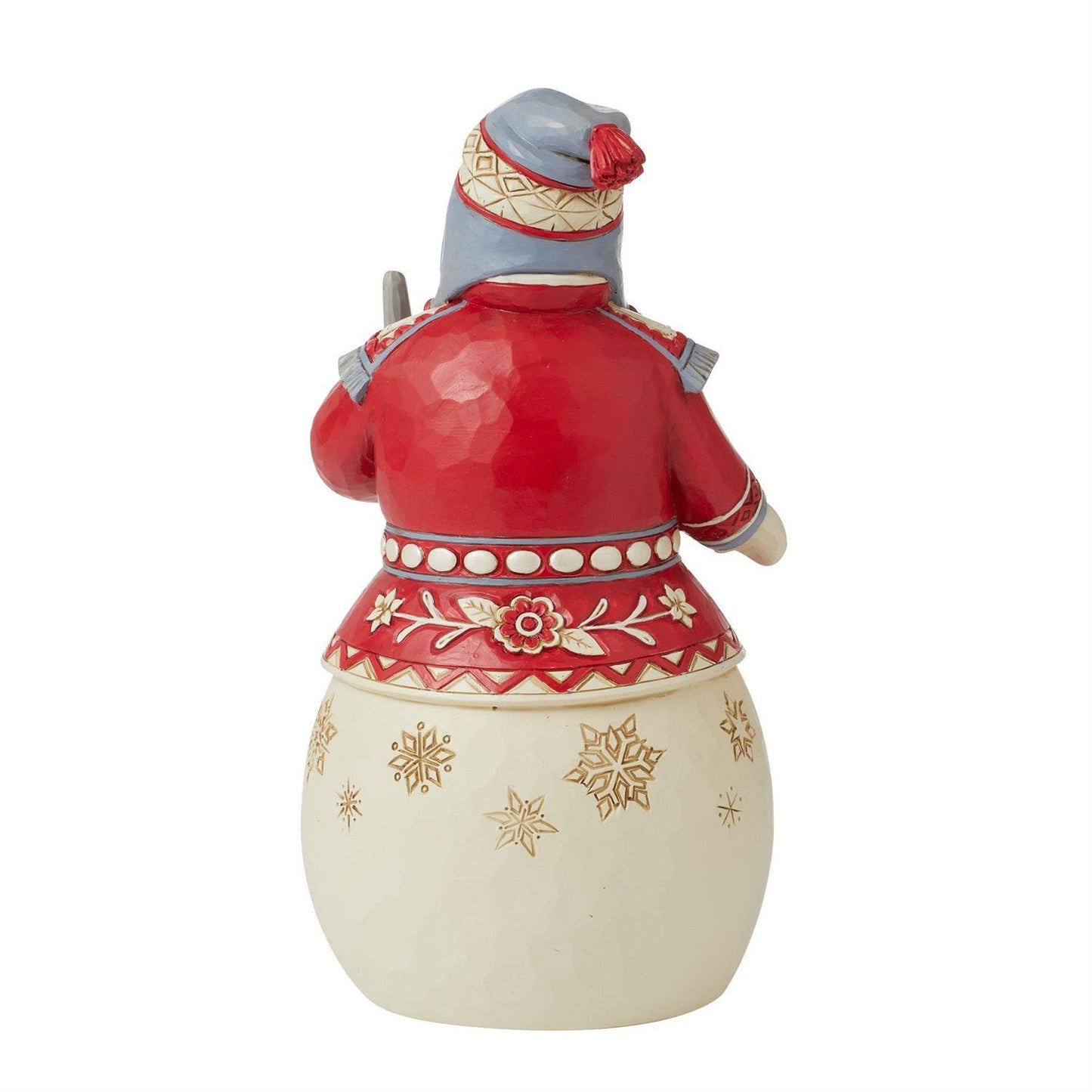 Jim Shore Nordic Noel Heartwood Creek Snowman with Broom figure 6012891