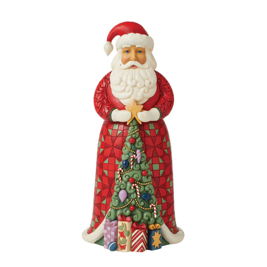 Jim Shore Santa with Christmas Tree Coat 6012946