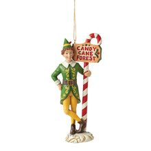 Load image into Gallery viewer, Buddy the Elf Santa in Sleigh and Buddy the Elf Ornament Collectible Resin Figure Combination Set