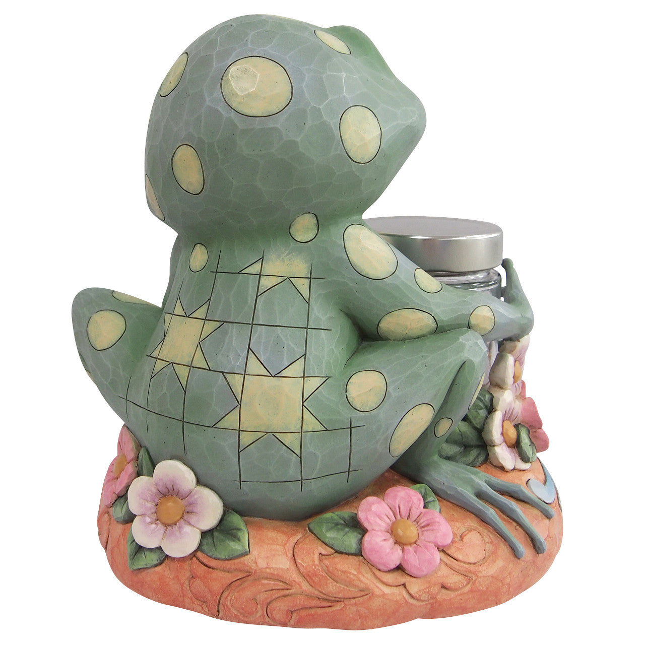 Jim Shore Frog with LED Fireflies Jar 6014431 Available April 2024