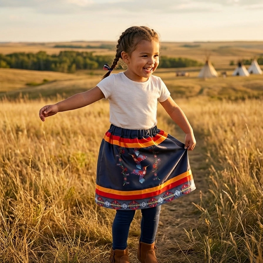 OLDTRIBES™ Infants Humming Bird Ribbon Skirt