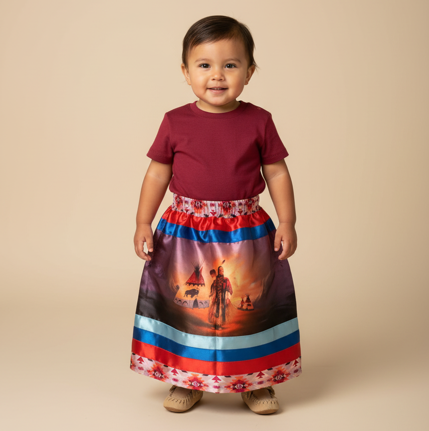 OLDTRIBES™ infants Spirit Ground Ribbon Skirt