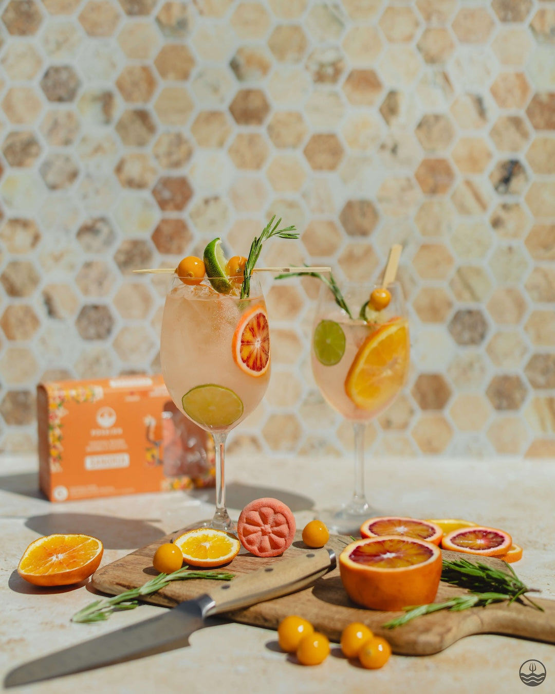 Blood Orange, Apricot & Orange Blossom Sangria Drink Bomb
