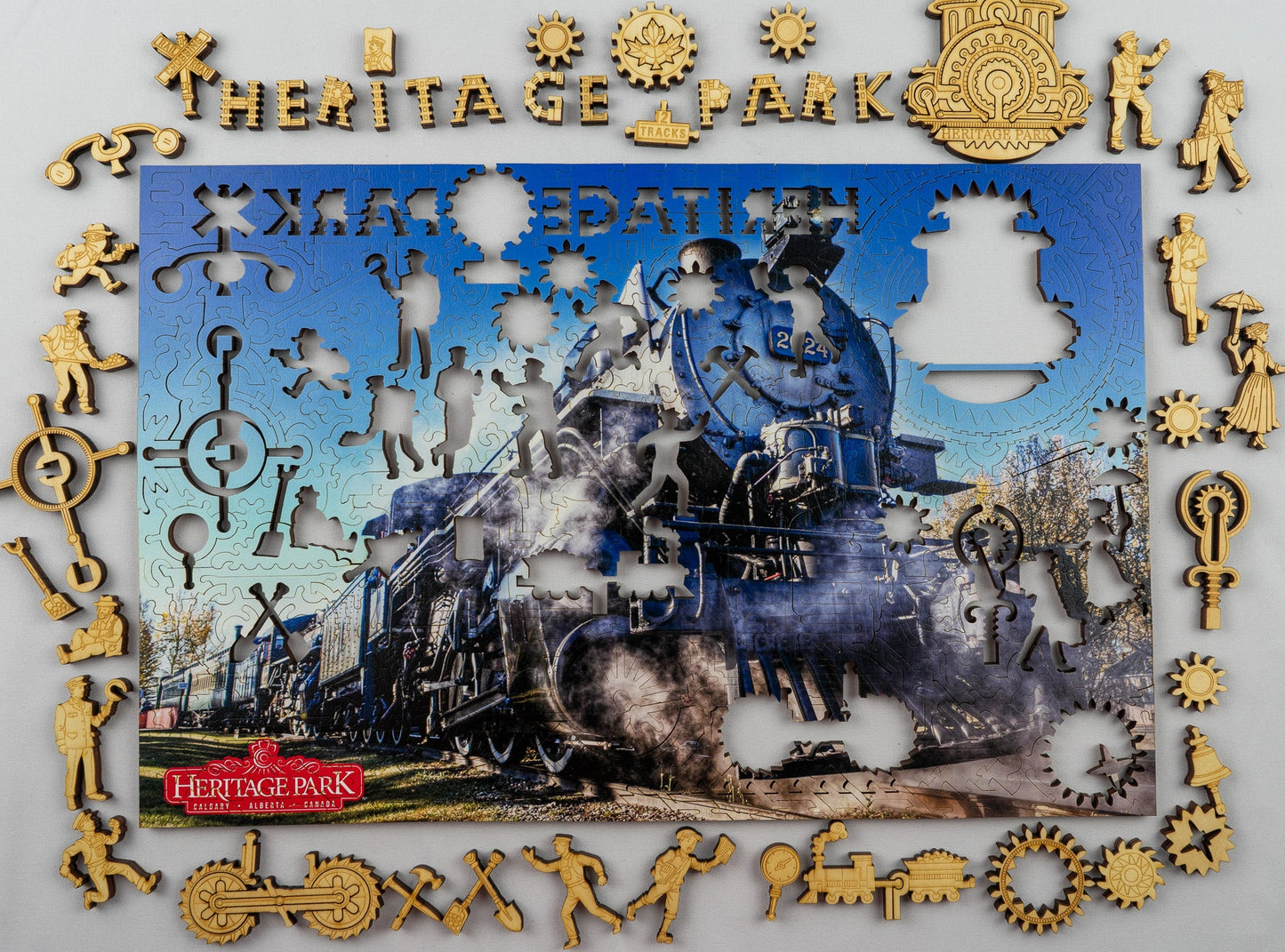Heritage Express 3D wooden 2 sided puzzle