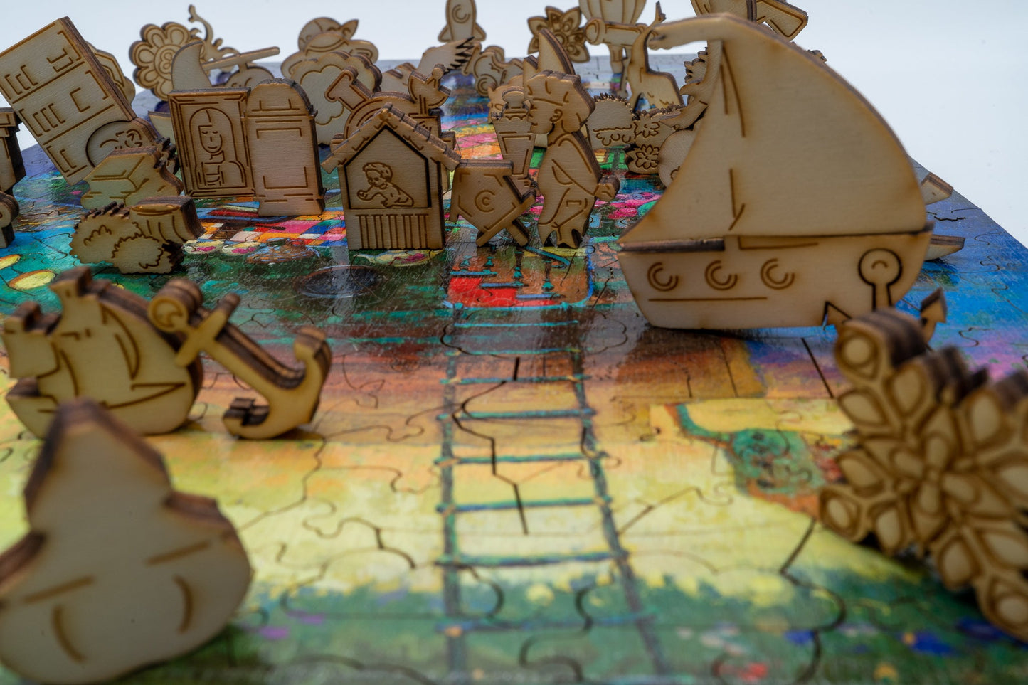 Waiting For Inspiration 3D wooden 2 sided puzzle