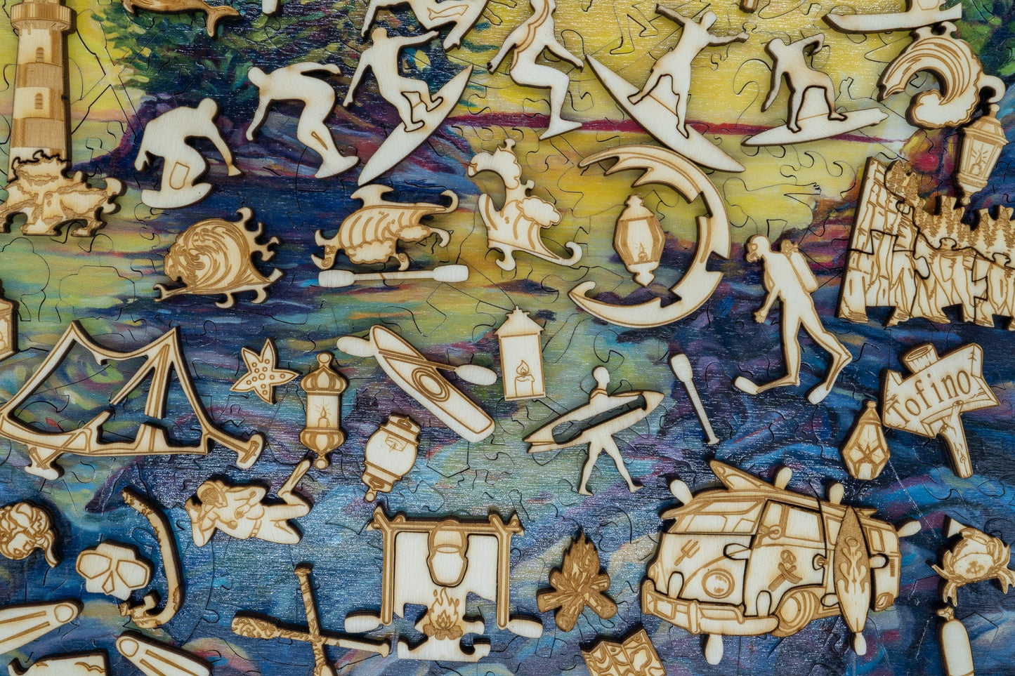 Tofino Sunset 3D wooden 2 sided puzzle