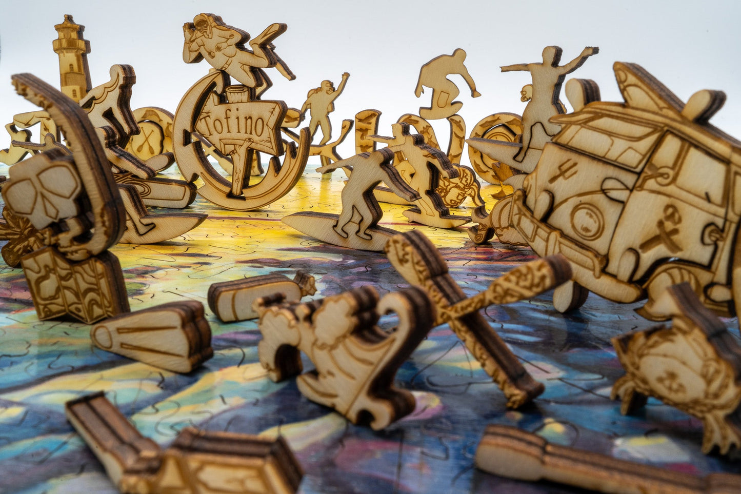 Tofino Sunset 3D wooden 2 sided puzzle