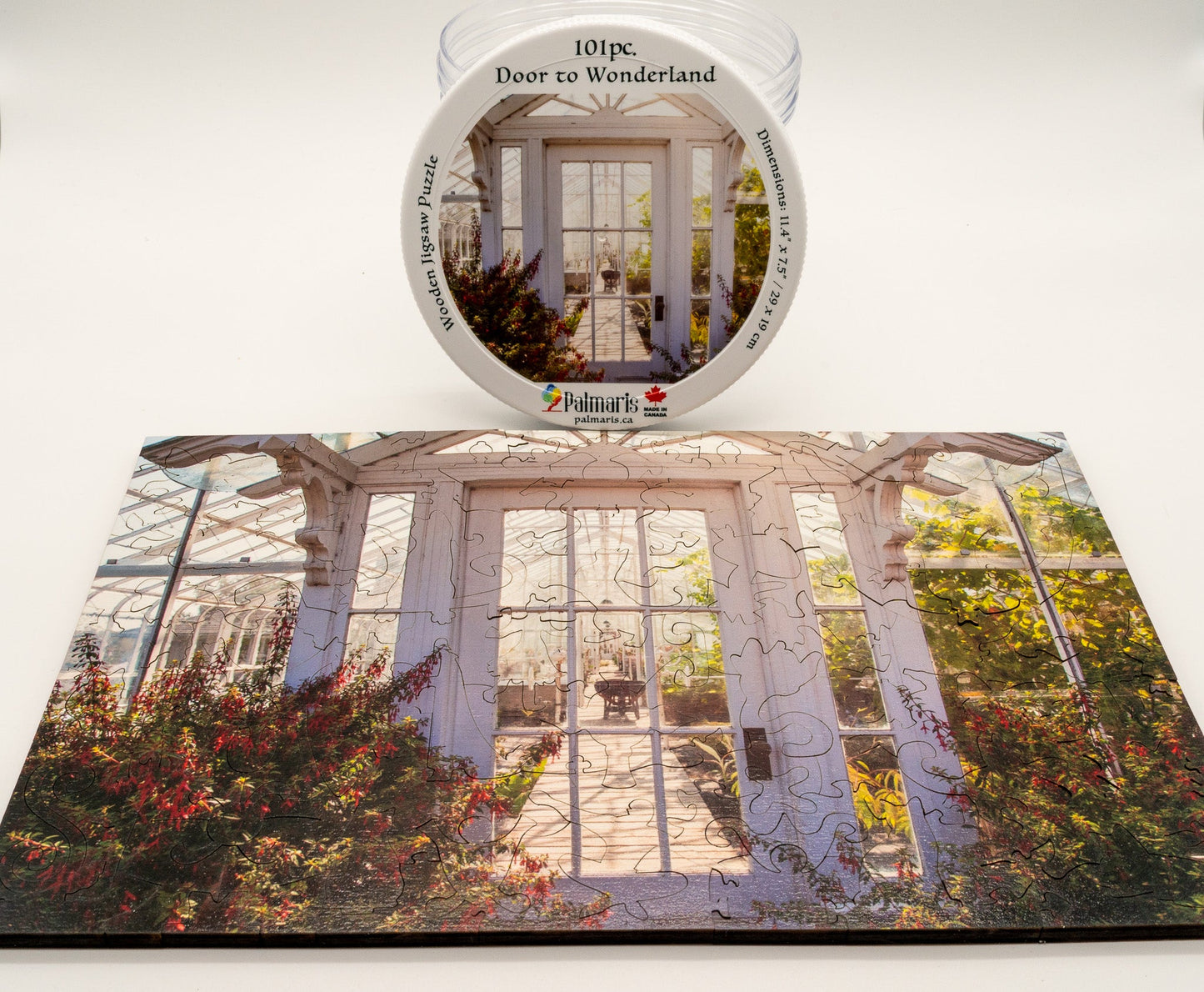 Door to Wonderland 3D wooden 2 sided puzzle