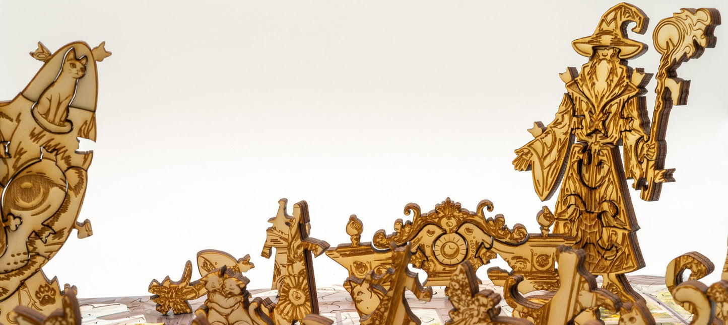 Door to Wonderland 3D wooden 2 sided puzzle