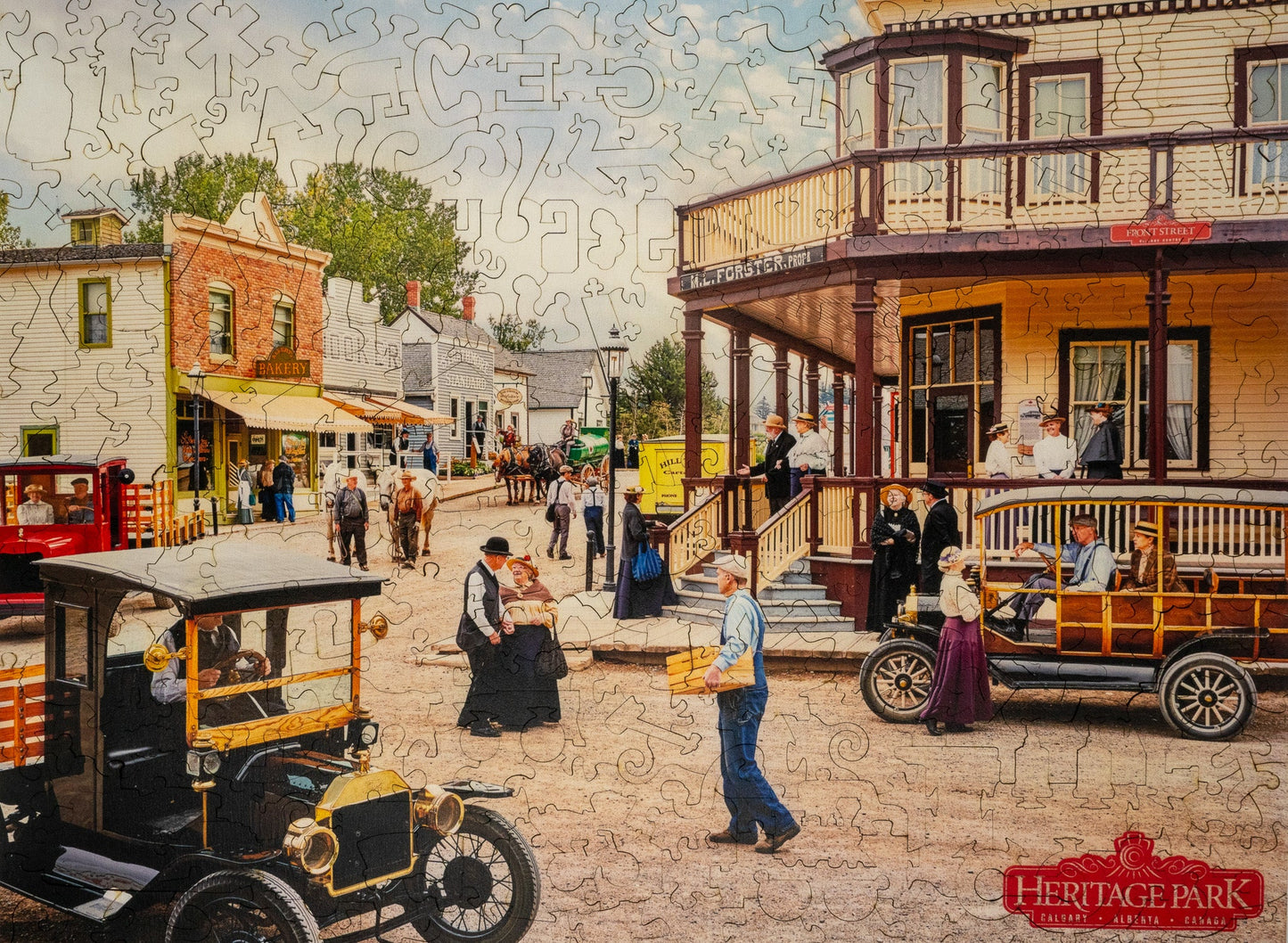 Heritage Park 3D wooden 2 sided puzzle