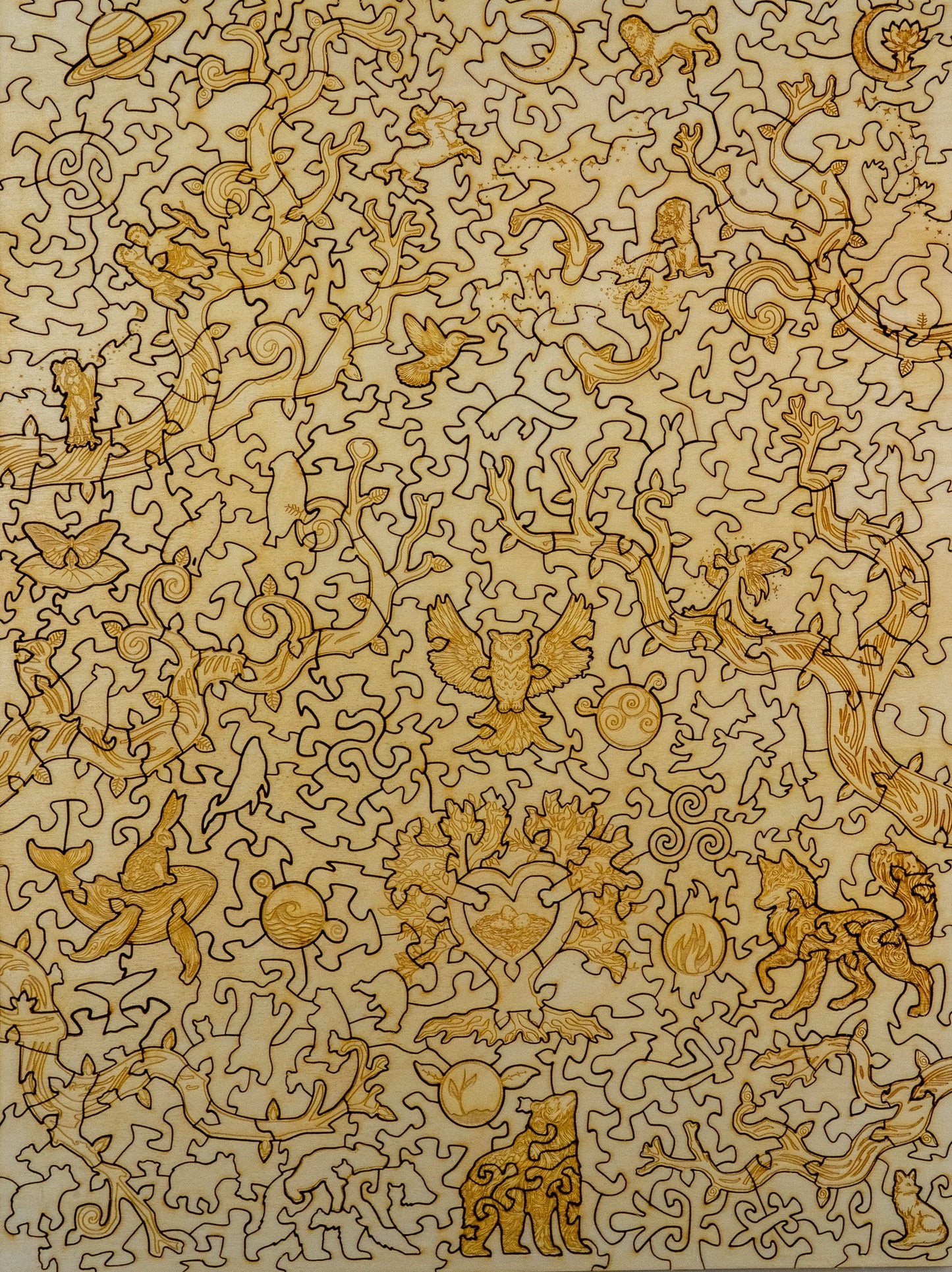 Kinship 3D wooden 2 sided puzzle