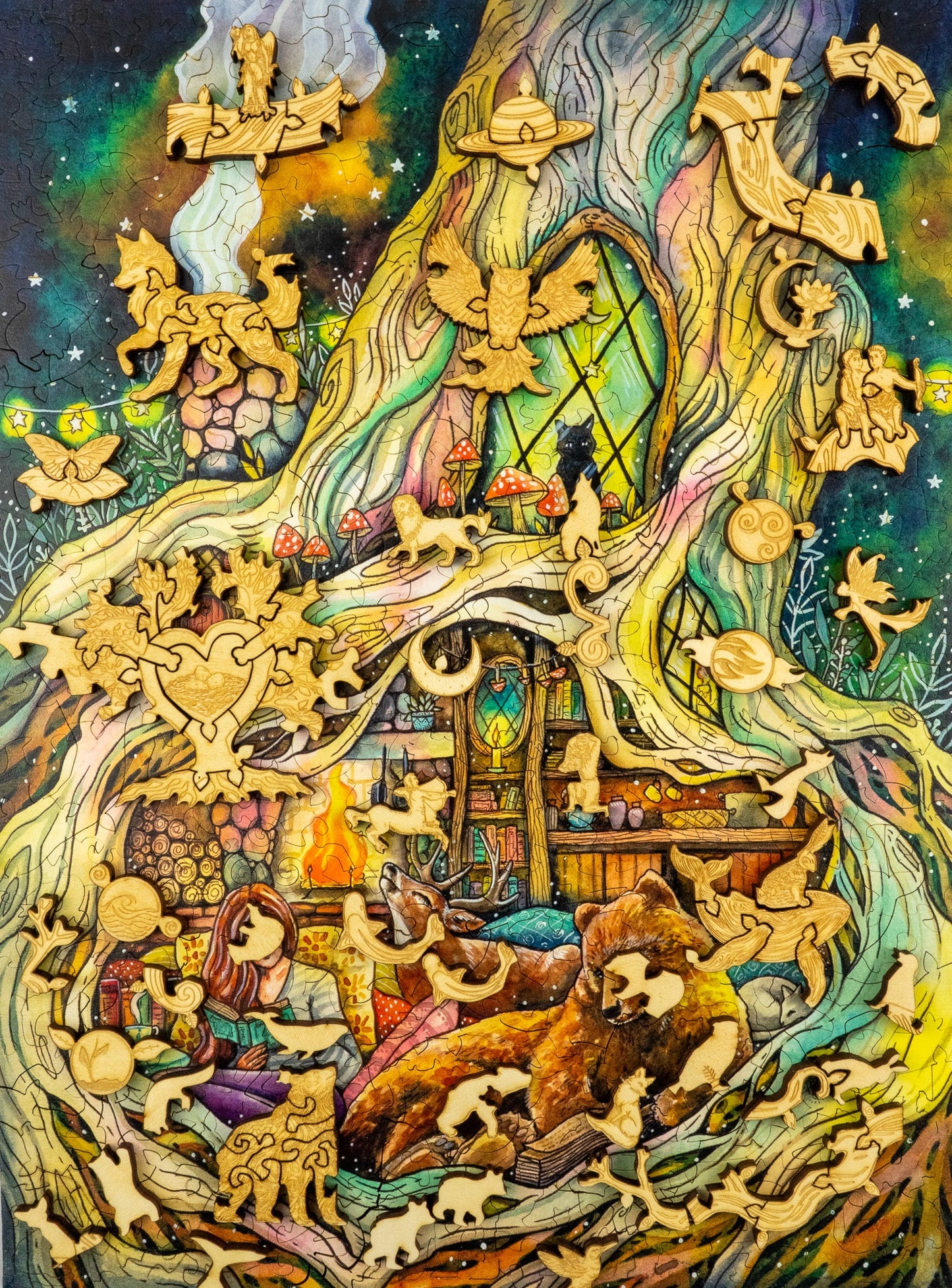 Kinship 3D wooden 2 sided puzzle