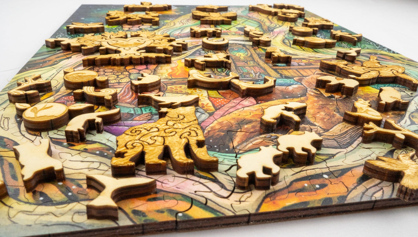 Kinship 3D wooden 2 sided puzzle